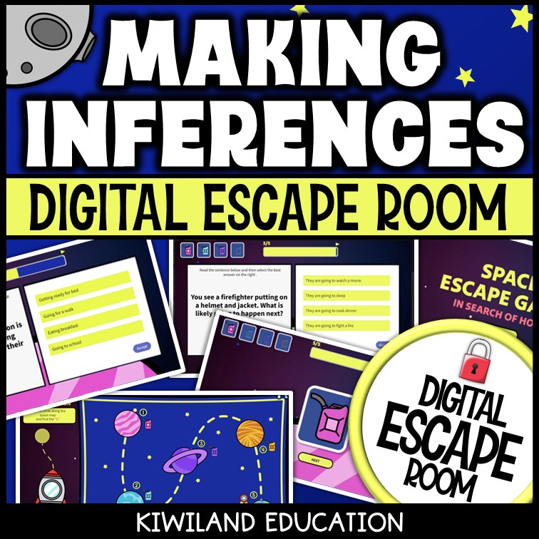 Inferencing Digital Escape Room | Reading Activity | Grades 2–4