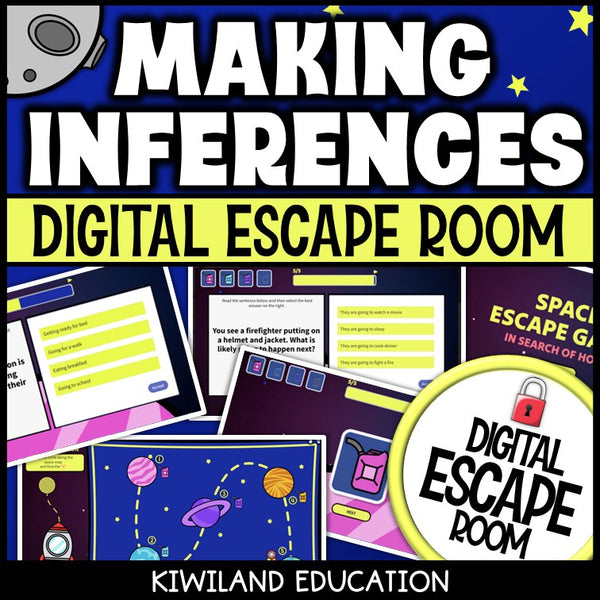 Inferencing Digital Escape Room | Reading Activity | Grades 2–4