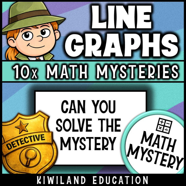 Interpret data from graphs detective mystery with answer keys for sub plans and homework