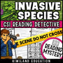 Invasive species science reading mystery cover for grades 3-6