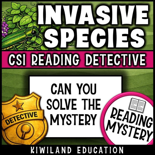 No-prep invasive species reading comprehension worksheet with answer key