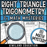 Inverse trig ratios finding missing angles, right triangle trigonometry for math centers