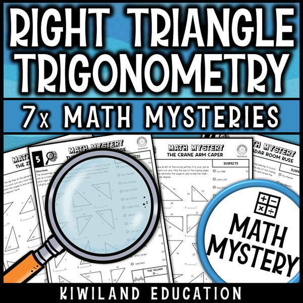 Inverse trig ratios finding missing angles, right triangle trigonometry for math centers