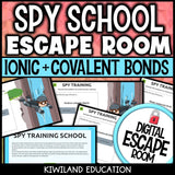 Ionic & Covalent Bonds Digital Escape Room | Science Activity | Grades 7–9