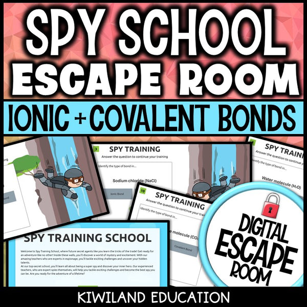 Ionic & Covalent Bonds Digital Escape Room | Science Activity | Grades 7–9