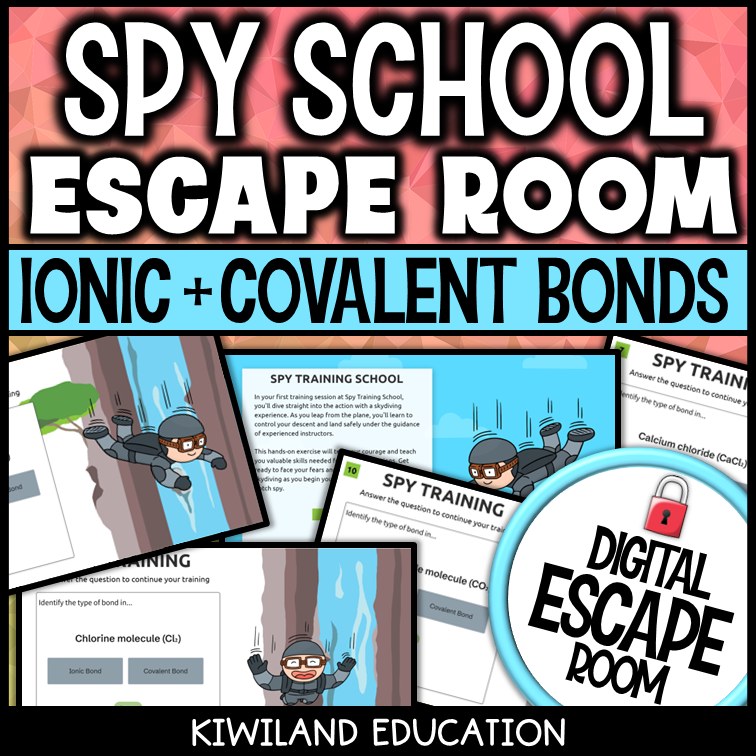 Ionic & Covalent Bonds Digital Escape Room | Science Activity | Grades 7–9
