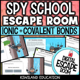 Ionic & Covalent Bonds Digital Escape Room | Science Activity | Grades 7–9