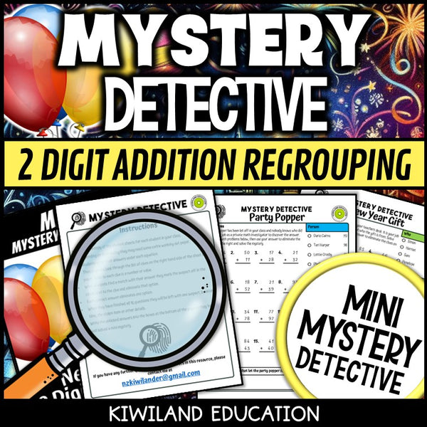 January new years activities detective cases for kids