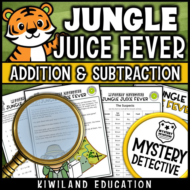 Jungle juice fever suspect chart and story page detective case