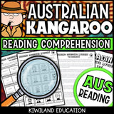Kangaroos reading mystery comprehension questions worksheet with suspect line-up