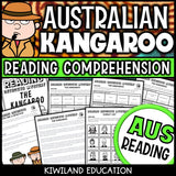 Kangaroos reading mystery comprehension activity cover for grades 3-6