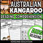 Kangaroos reading mystery comprehension activity cover for grades 3-6