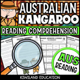 Printable nonfiction kangaroos Australian animals reading comprehension passage for grades 3-6