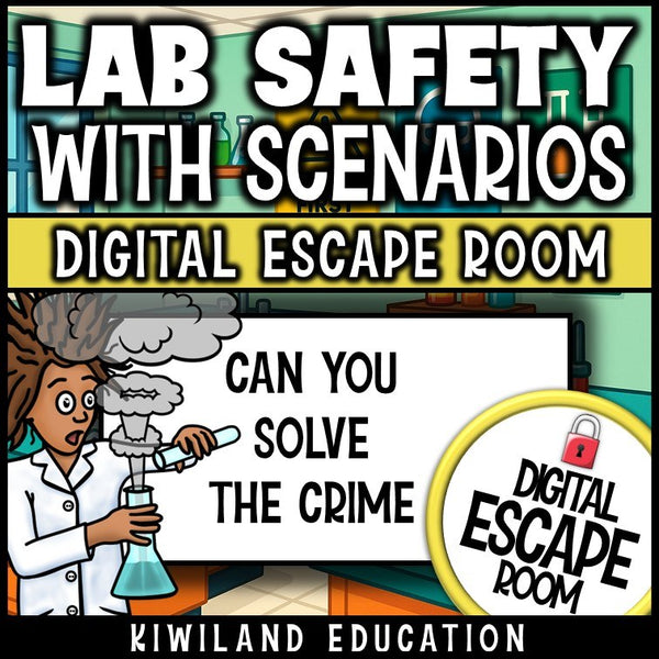 Digital science escape room teaching safe lab practices and procedures