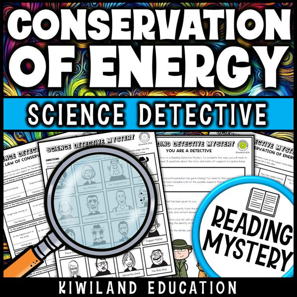 Law of Conservation of Energy comprehension questions worksheet