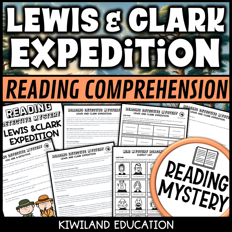 Lewis and Clark Expedition reading mystery cover for grades 3-6
