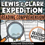 Nonfiction Lewis and Clark Expedition reading comprehension passage for grades 3-6