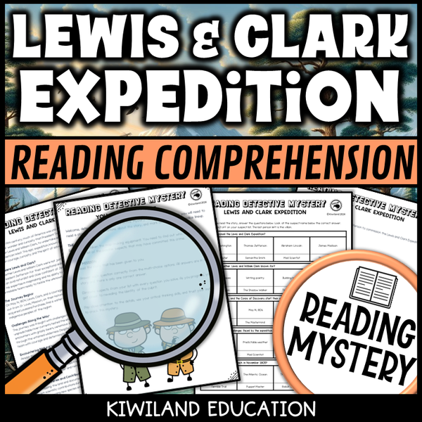 Nonfiction Lewis and Clark Expedition reading comprehension passage for grades 3-6