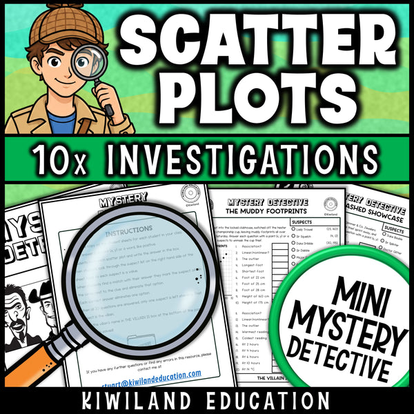 Linear and nonlinear association scatter plot pages and teacher instructions for 8th grade math centers and review