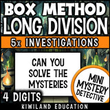 Long division sub plans early finishers math centers 4-digit