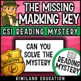 Main Idea and Inferencing test prep reading comprehension mystery printable for Grades 3–6
