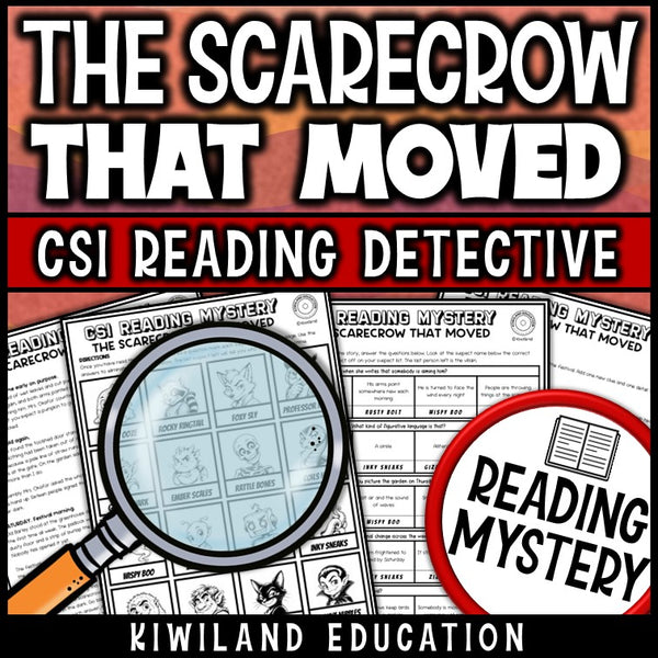 Making inferences fall reading comprehension worksheets with suspect elimination activity