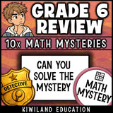 Math mystery 6th grade back to school activity for math centers and bell work