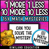 School theme math mystery self-checking answer keys for early finishers