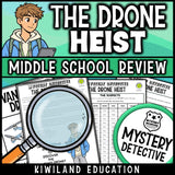 Middle school mystery detective activity suspect chart no-prep printable