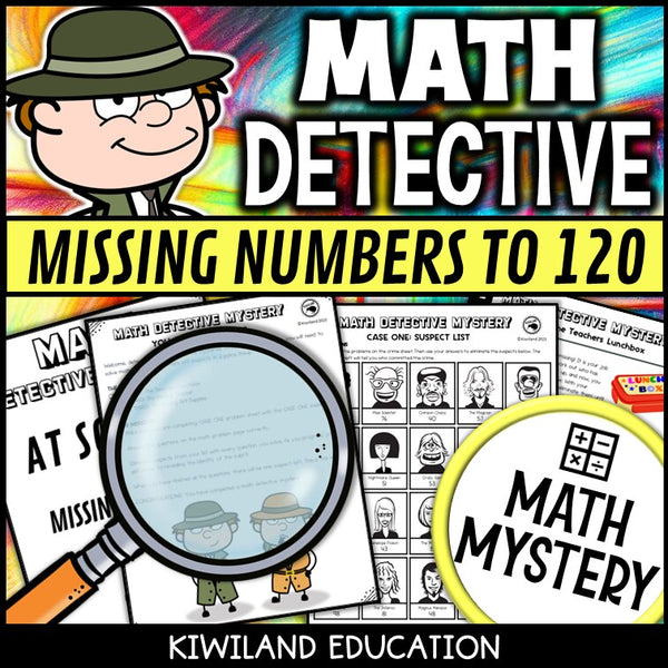 Sample missing numbers to 120 chart worksheet with 1 more and 1 less, the Teacher's Lunchbox case