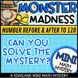 Missing numbers to 120 math mystery activity preview
