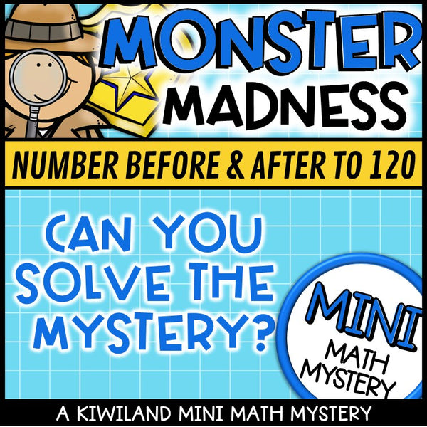 Missing numbers to 120 math mystery activity preview