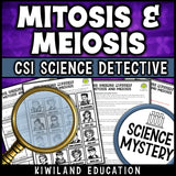 Cell division science mystery suspect line-up and answer key