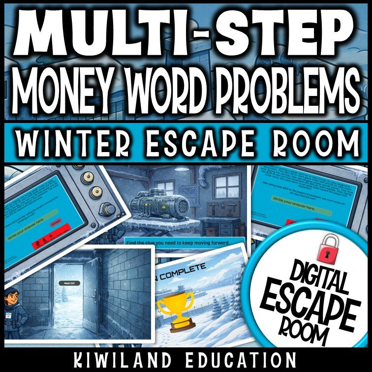 No-prep financial literacy review game with self-checking code locks