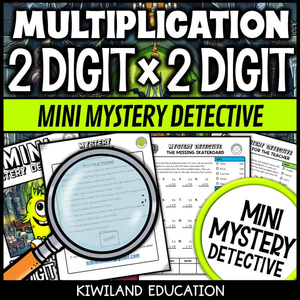 Multi-digit multiplication detective cases grade 4