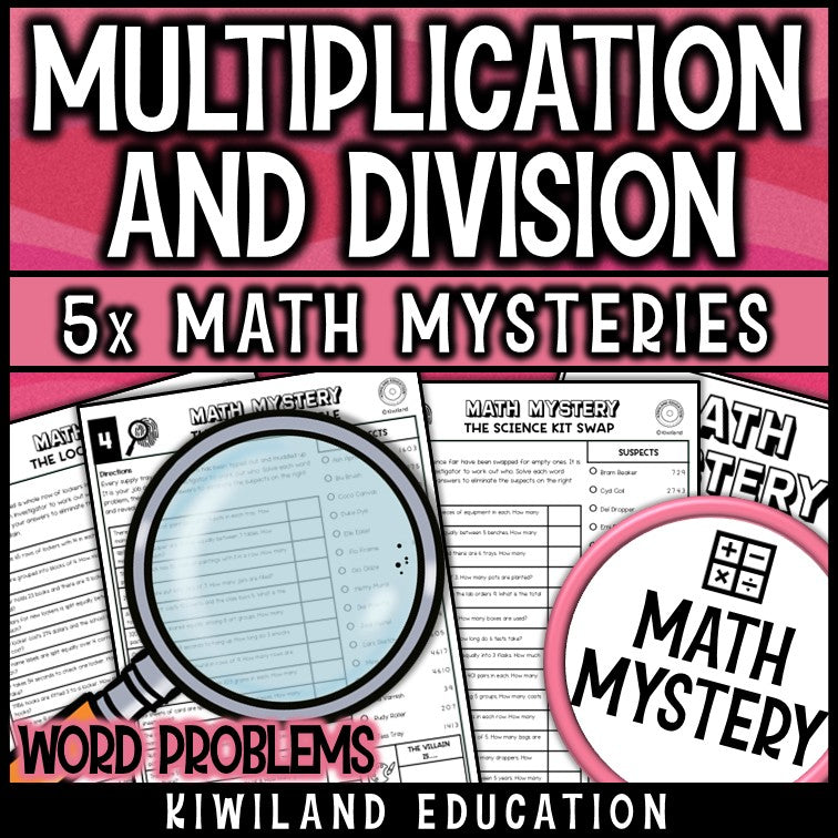 Multiplication and division word problems 4th grade math centers early finishers