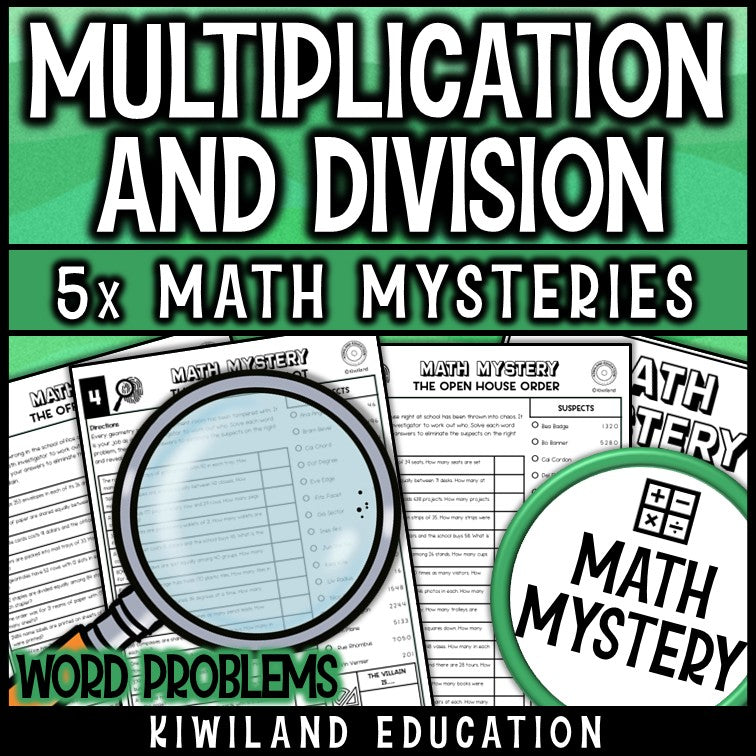 Multiplication and division word problems 5th grade math centers early finishers