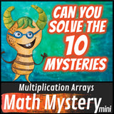 Can you solve the 10 mysteries, printable multiplication arrays rows by columns activity