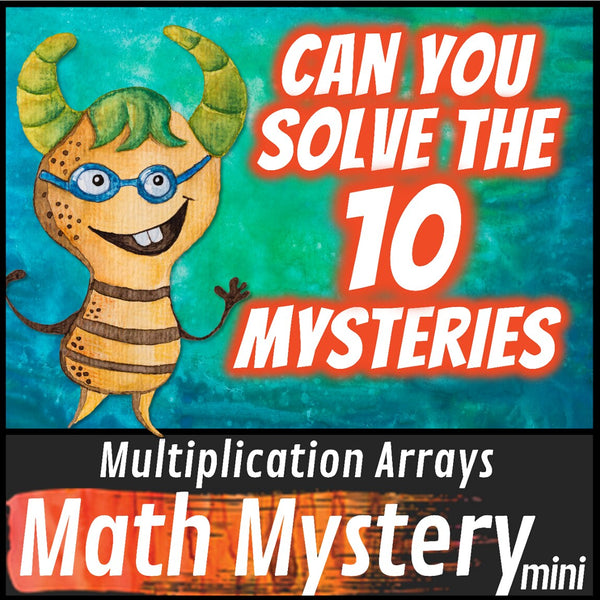 Can you solve the 10 mysteries, printable multiplication arrays rows by columns activity