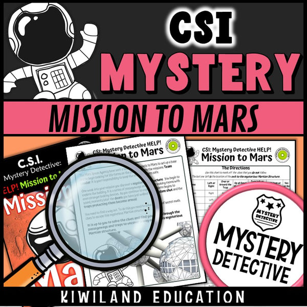 Multiplication division clue pages mission to mars mystery detective