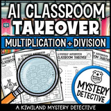 Multiplication division fact fluency worksheets self-checking math centers 3rd 5th