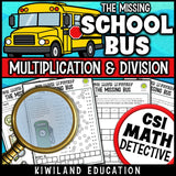 Multiplication and division facts to 12 x 12 escape room style math mystery for early finishers