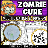 Multiplication division facts practice self-checking math centers grades 3-5