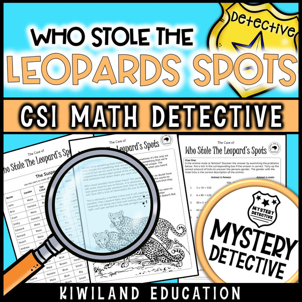 Multiplication rounding clue pages who stole the leopards spots