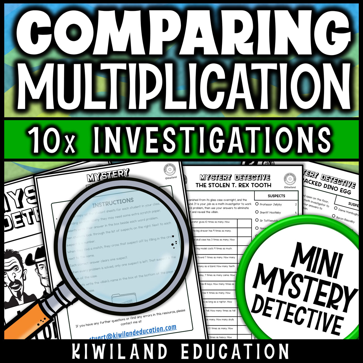 Multiplication word problems with teacher instructions for 4th grade math centers, morning work and homework