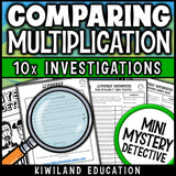 Multiplication word problems with teacher instructions for 4th grade math centers, morning work and homework
