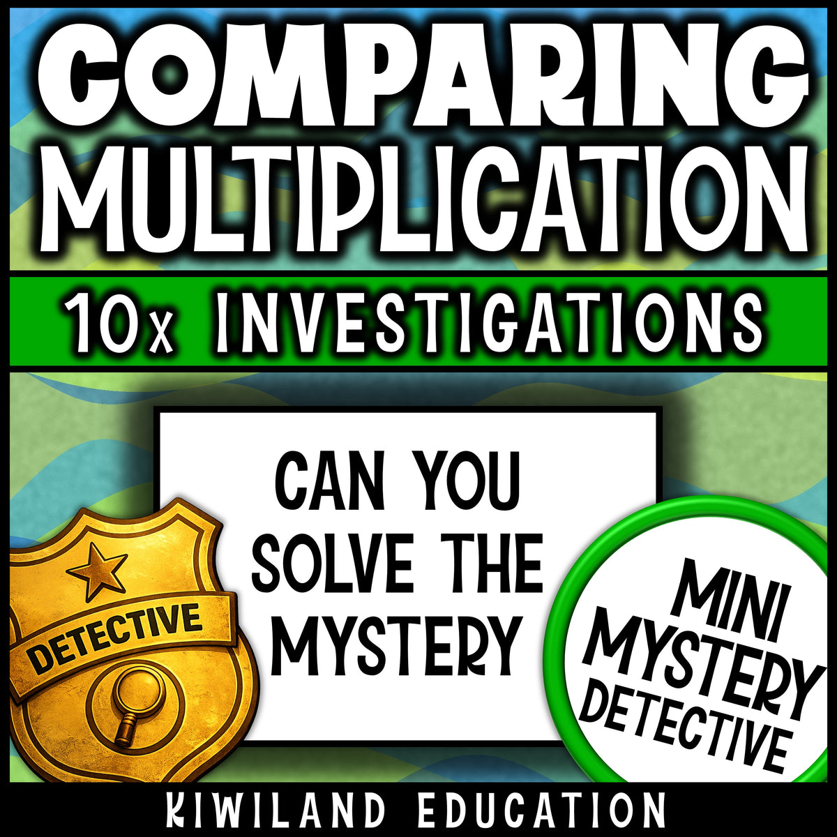 Can you solve the mystery? Dinosaur theme multiplicative comparisons activity for early finishers and 4th grade review