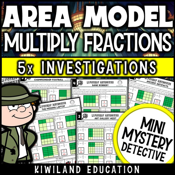 Multiplying fractions area model worksheets grade 5