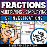 Multiplying fractions with simplifying worksheets 5th 6th grade