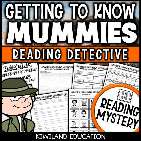 Mummies ancient Egypt reading mystery cover for grades 3-6